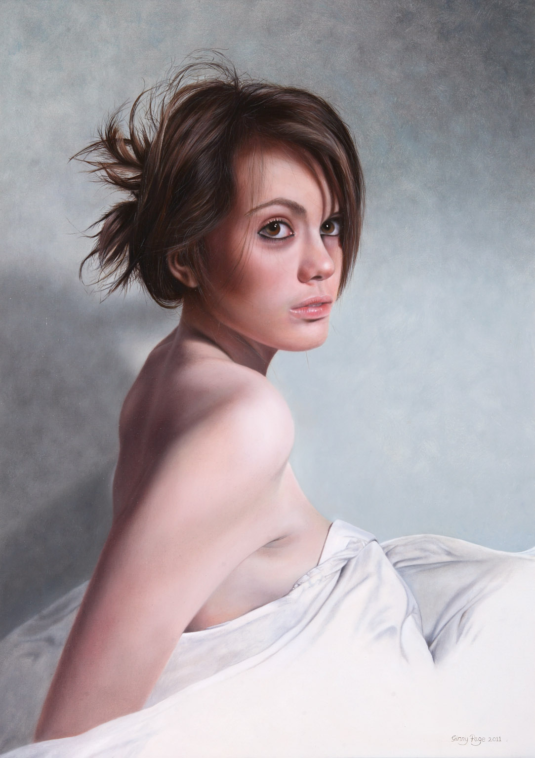The Glance, 2011 – Oil on Canvas, 73 x 52 cm – Ginny Page